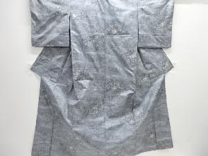 寺院風景模様織り出し本場大島紬着物